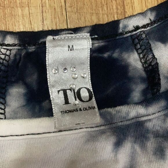 Tie Die 3/4 Sleeve Top EUC - Picture 3 of 6